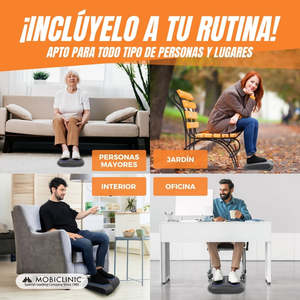 Массажер для ног и ног VIBFIT Mobiclinic с 10 скоростями и 5 программами пульта дистанционного управления - Product Image 3