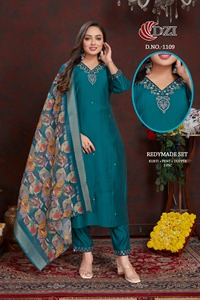 Son tasarım el işi ve Khatali iş rahat elbise kadın <span class=keywords><strong>Kurti</strong></span> pantolon ve Dupatta uygun fiyata mevcut - Product Image 4