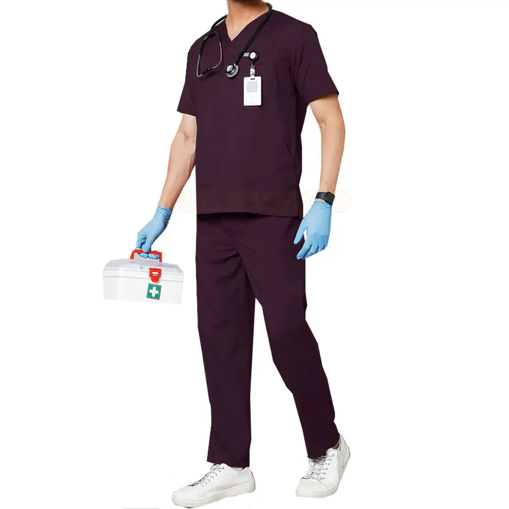 Atacado Novo Estilo Médico Scrub Uniforme Drawstring De Secagem Rápida Médico Scrub Uniforme Para Venda