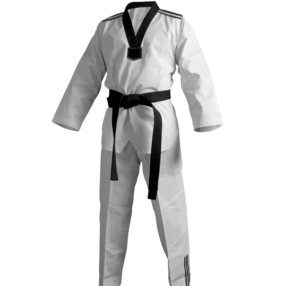 Fábrica Venda Direta De Algodão Barato Personalizado Respirável Taekwondo Uniforme Estilo Popular Durável Anti-Psiquiatra Taekwondo Uniforme