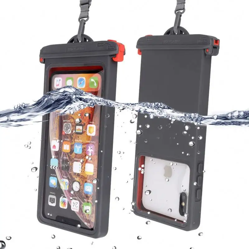Nueva bolsa impermeable para teléfono móvil, funda impermeable de plástico para teléfono móvil, Caja impermeable multifunción, carcasa de agua con sello de buceo