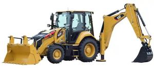 中古Cat420eスキッドステアローダー4x4ホイールドライブフロントローダータイプ良好状態ポンプバケットエンジンコア良好 - Product Image 4
