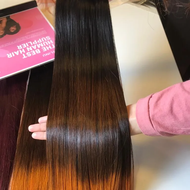 LINU melhor barato osso reta pacotes ombre cor natural 1b 100% vietnamita cru virgem cabelo vendedor/cabelo tecer pacotes em estoque