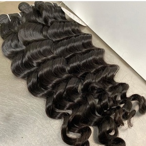新しいデザインのおしゃれなバージン生人間のヘアエクステンション & ウィッグ柔らかく滑らかで美しい自然なカールと波のスタイル - Product Image 3