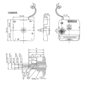 Quartz Trigger Clock Movement <strong>Mechanism</strong> - Product Image 4