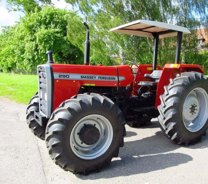 BEST QUALITY FAIRLY USED MASSEY FERGUSON 290, MF 375 4WD TRACTOR AND GET FREE DISC PLOUGH