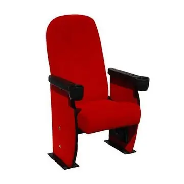 Commercial Use Elegant Red Cushioned Theater Chair / Auditorium Chair Buy From Indian Manufacturer At Low Cost