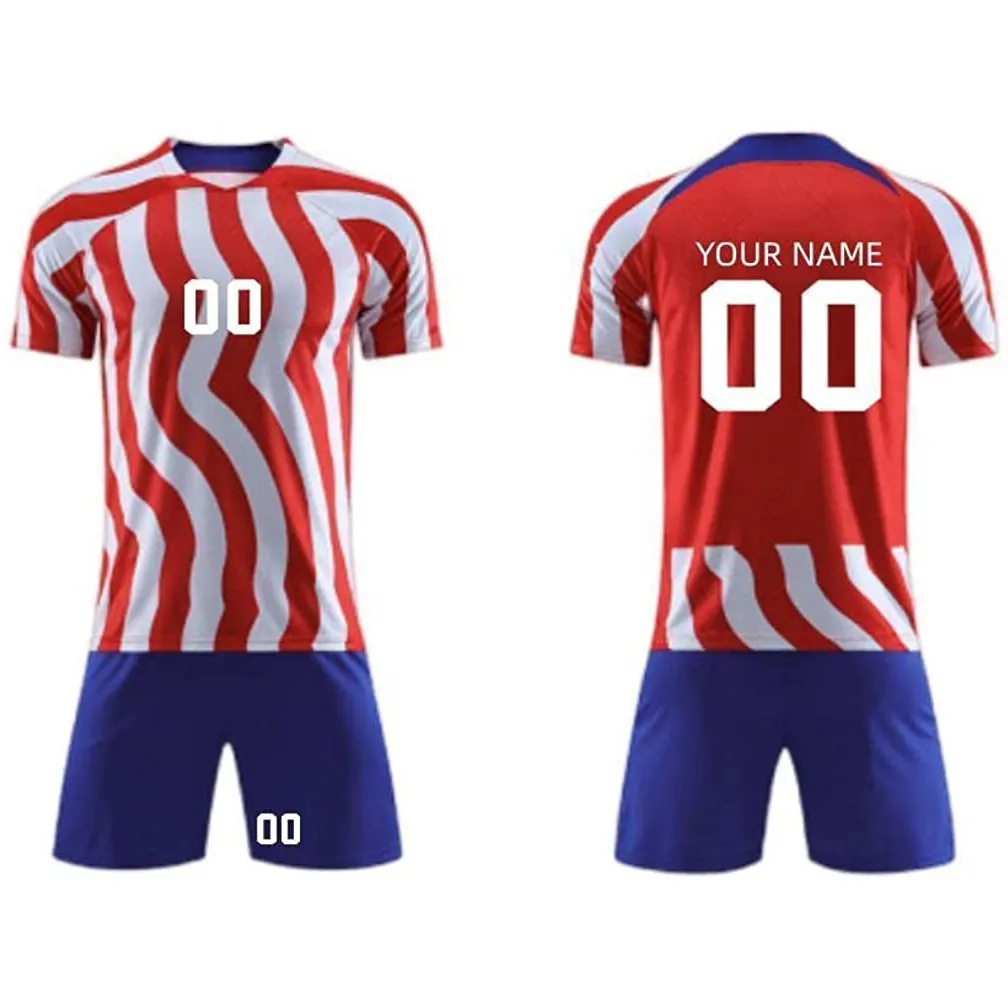 Roupas esportivas para homens e adultos, uniforme de futebol sublimado para clubes, roupas esportivas personalizadas