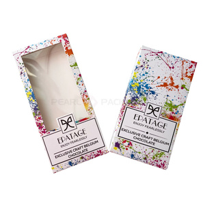 Luxury Dubai Chocolate Packaging Paper <strong>Box</strong> Individual Dubai Chocolate Bar Packaging <strong>Box</strong> with Clear <strong>PET</strong> Window