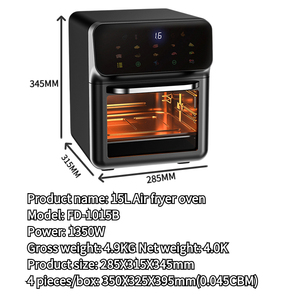 10L grenz überschreitende sichtbare Luft fritte use Modernes quadratisches <span class=keywords><strong>Design</strong></span> Home Smart Electric Multifunktion ale Pommes Frites Maschine Große Kapazität