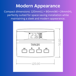 Tongdy High-Accuracy Digital Display VAV Room Thermostat - Designed for Precise <strong>Control</strong> in VAV Systems - Product Image 5