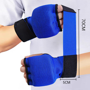Cheap Gel Padded Hand Wraps <strong>Elastic</strong> Hand Wraps for Boxing Gloves Quick Wraps Men Kickboxing Custom Made Muay Thai MMA Bandages - Product Image 1