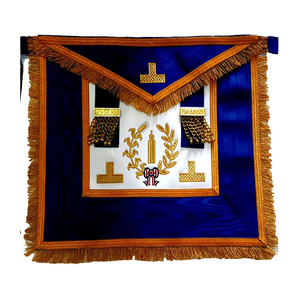 New Masonic Regalia Craft Master Masons MM Apron and Freemason Ribbon Fabric Hand <strong>Origin</strong> Foundation Type <strong>Badges</strong>