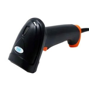 Escáner de código de barras de mano TVS PLUS 1D con cable con interfaz USB para uso industrial y minorista fuente de luz láser en stock - Product Image 1
