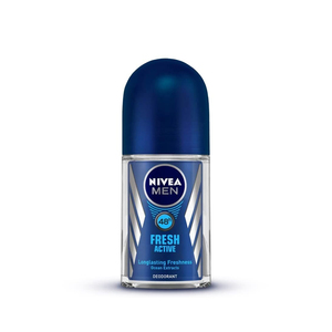 NIVEA <strong>MEN</strong> Antiperspirant Roll-on for <strong>Men</strong>, Fresh Active Fresh Scent, 2x50ml