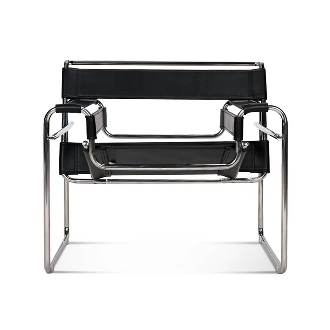 Fauteuils conçus par Bauhaus sièges suspendus à cadre en acier tubulaire sans couture à usage intensif sièges linéaires à la mode pour les salons