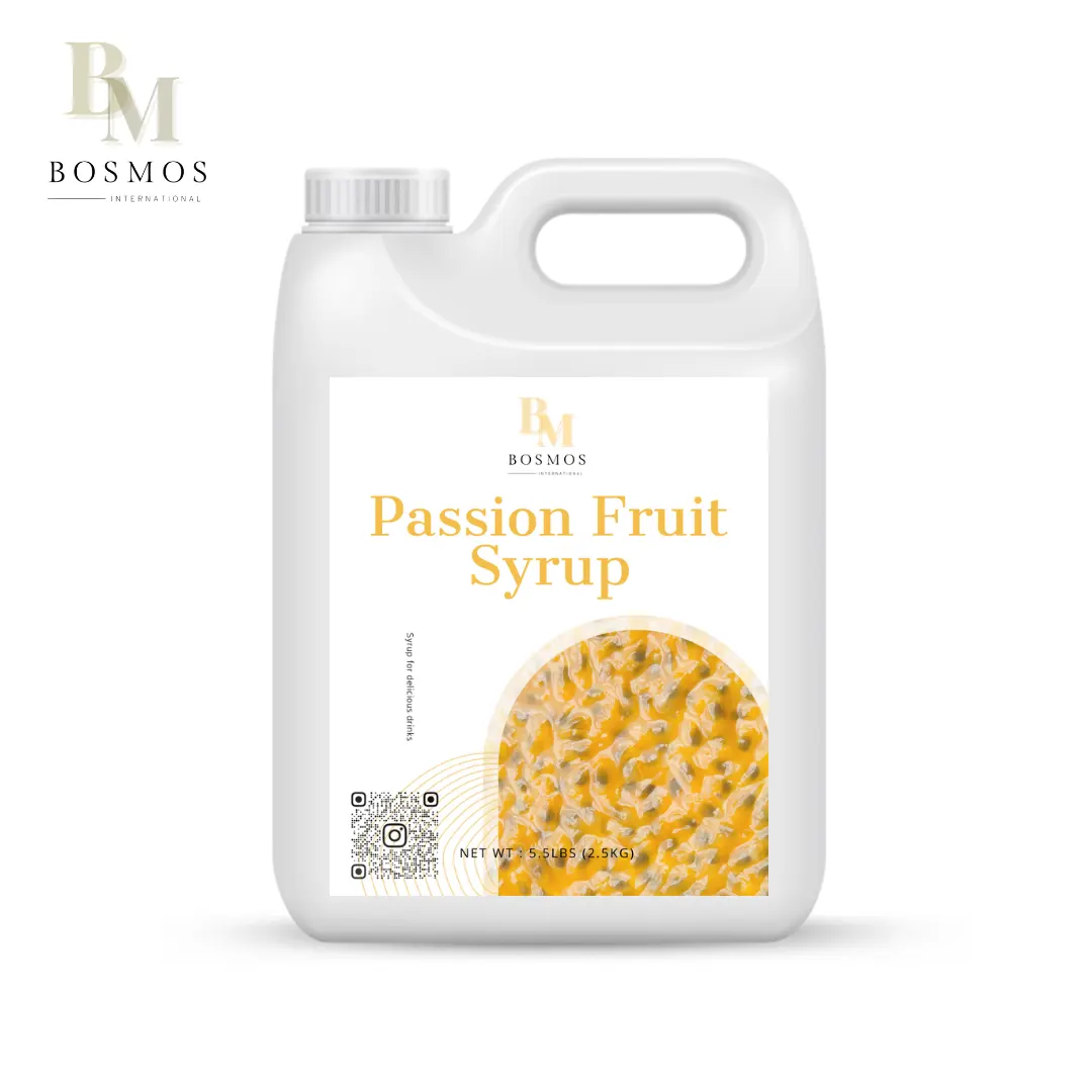 Bosmos-sirope de fruta de la Pasión, 2,5 kg, el mejor proveedor de té de burbujas de Taiwán, sirope concentrado, té de burbujas