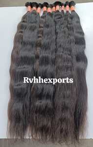 1kg 16-36インチ最高品質100% 人毛生バージンヘアバルクナチュラルカラー - Product Image 2