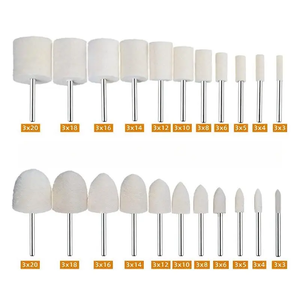 ล้อขัดสักหลาดสำหรับเครื่องมือโรตารี่ Dremel แบบละเอียดบนโลหะแก้วและหยก - Product Image 5