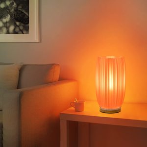 RGB 3D gedruckte PLA Tisch Schreibtisch lampe mit Fernbedienung AC/DC Netzteil E14 Lampen sockel