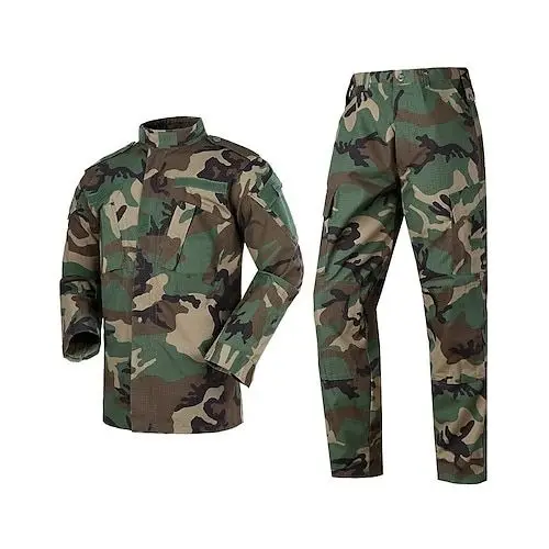 Long Sleeve Camouflage Tactical Uniform Combat Frog Suit Tactical Clothes for Hunting Training