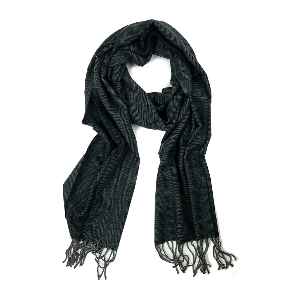 Bufanda de seda personalizada para mujer, pañuelos de color negro con logotipo impreso personalizado, venta al por mayor