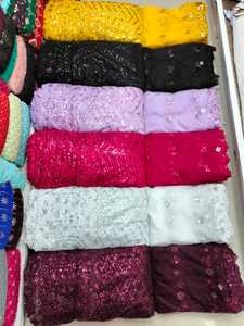 Neuer Trendy Design Sequence Border Net Stoff für Brautkleider zum Großhandels preis aus Indien erhältlich - Product Image 2