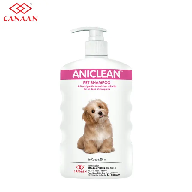 뜨거운 판매 말레이시아 애완 동물 샴푸 Aniclean 애완 동물 샴푸 오래 지속되는 샴푸 냄새 좋고 빛나는 모피