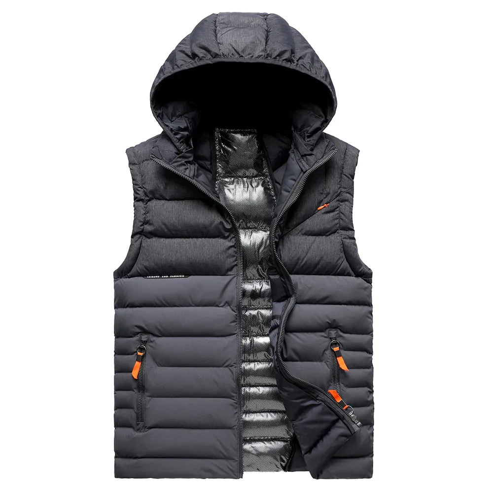 2023 Winter Oem Odm Unisex Winter Bubble Padded Coat Sleeveless Jacket Men's Puffer Vest