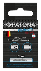 แบตเตอรี่แพลทินัม PATONA พร้อมอินพุต USB-C FinePix NP-W235 XT-4 XT4 2400mAh 17.3Wh 7.2V Li-Ion - Product Image 6