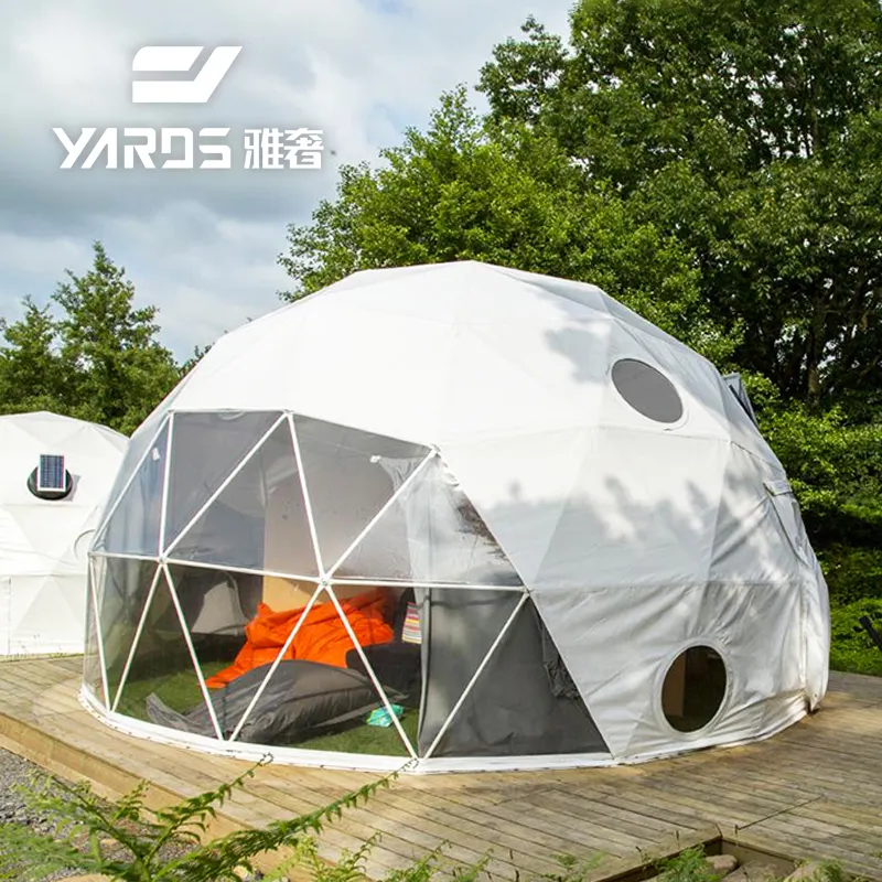 خيمة معسكر قبة جيوديسية شفافة بسعر خاص: مثالية لاستلقاء الحدائق