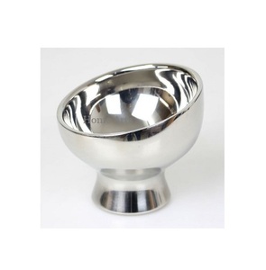 Muhteşem tasarım gümüş renk dondurma fincan Set 2 paslanmaz çelik yuvarlak şekil dondurma fincan doğum günü partisi kullanımı için - Product Image 6