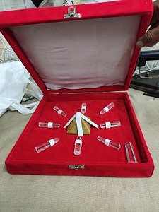 New Healing Crystal Box with One <strong>Pyramid</strong> and Seven Pencils of clear Quartz with <strong>Red</strong> Box for Wholesale Now Available - Product Image 2
