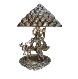 Handcrafted Govardhan Parvat Statue Brass Sculpture for Home Spiritual Blessings and Religious Significance Perfect for Gifting