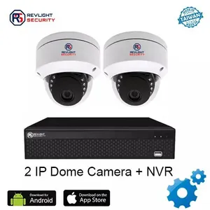 2MP WiFi IP Security System NVR Kit Indoor/Outdoor Dome <strong>Camera</strong> 8-Channel Video <strong>Input</strong> Two-Way Audio Night Vision Two-Way Audio - Product Image 1