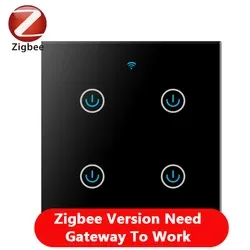 Zigbee Black 4Gang