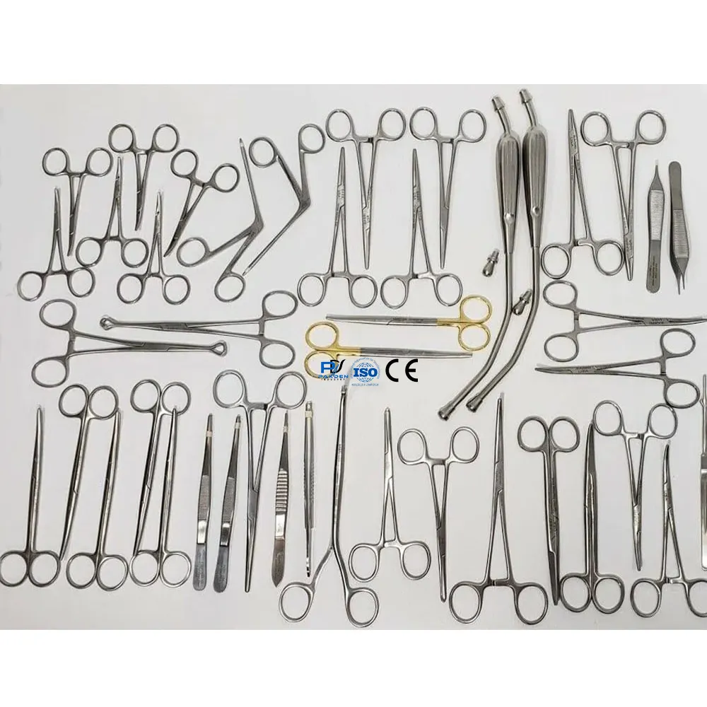 공장 직접 공급 경량 주요 수술 세트 101 조각 최고의 도매 가격 사용자 정의 로고 주요 수술 세트 101 조각