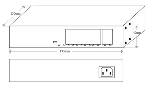 8-port PoE anahtarı m uzun mesafe 10/250 Mbps,8*10/100M PoE portları ve 2*10/100M uplink RJ45 portları ile - Product Image 4