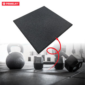 Ticari sınıf 20mm kaymaz kauçuk jimnastik salonu döşemesi paspaslar ev ve kapalı kullanım için ağır kare Fitness fayans malezya stok - Product Image 4