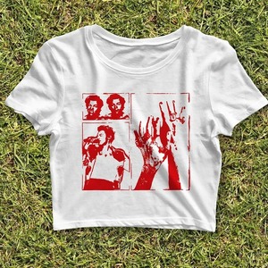 Vintage Harry kırpma üst kadınlar estetik 2000s T-Shirt Trendy bebek <span class=keywords><strong>Tee</strong></span> bayanlar Y2k bebek <span class=keywords><strong>Tee</strong></span> 90s Grunge giysi moda parti