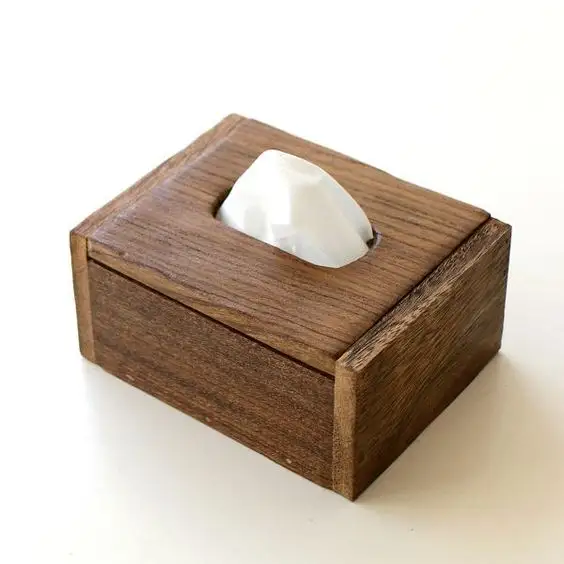 กล่องทิชชู่ไม้ใส่ผ้าเช็ดปากสำหรับงานแต่งงานอุปกรณ์ห้องน้ำดีไซน์ทันสมัย