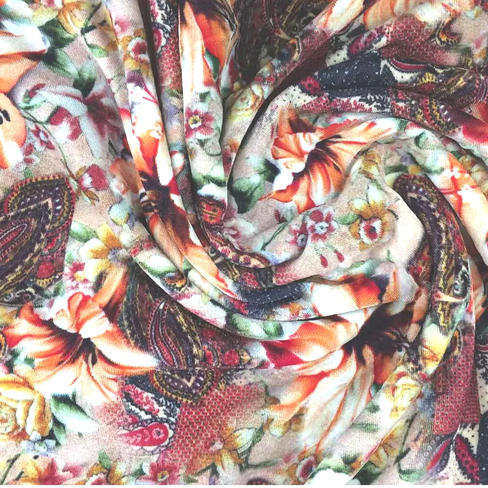 Новый Стиль Цветочный стрейч Вельветовая ткань хлопок бархат ткань для одежды Одежда