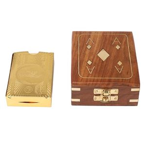 תיבת כרטיס עץ ידידותי לנעילה לחתונות המציעה אחסון בטוח לכרטיסי מתנות ומסרונים אישיים - Product Image 3