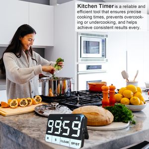 Цифровой таймер для кухни с большим светодиодным дисплеем - Product Image 6