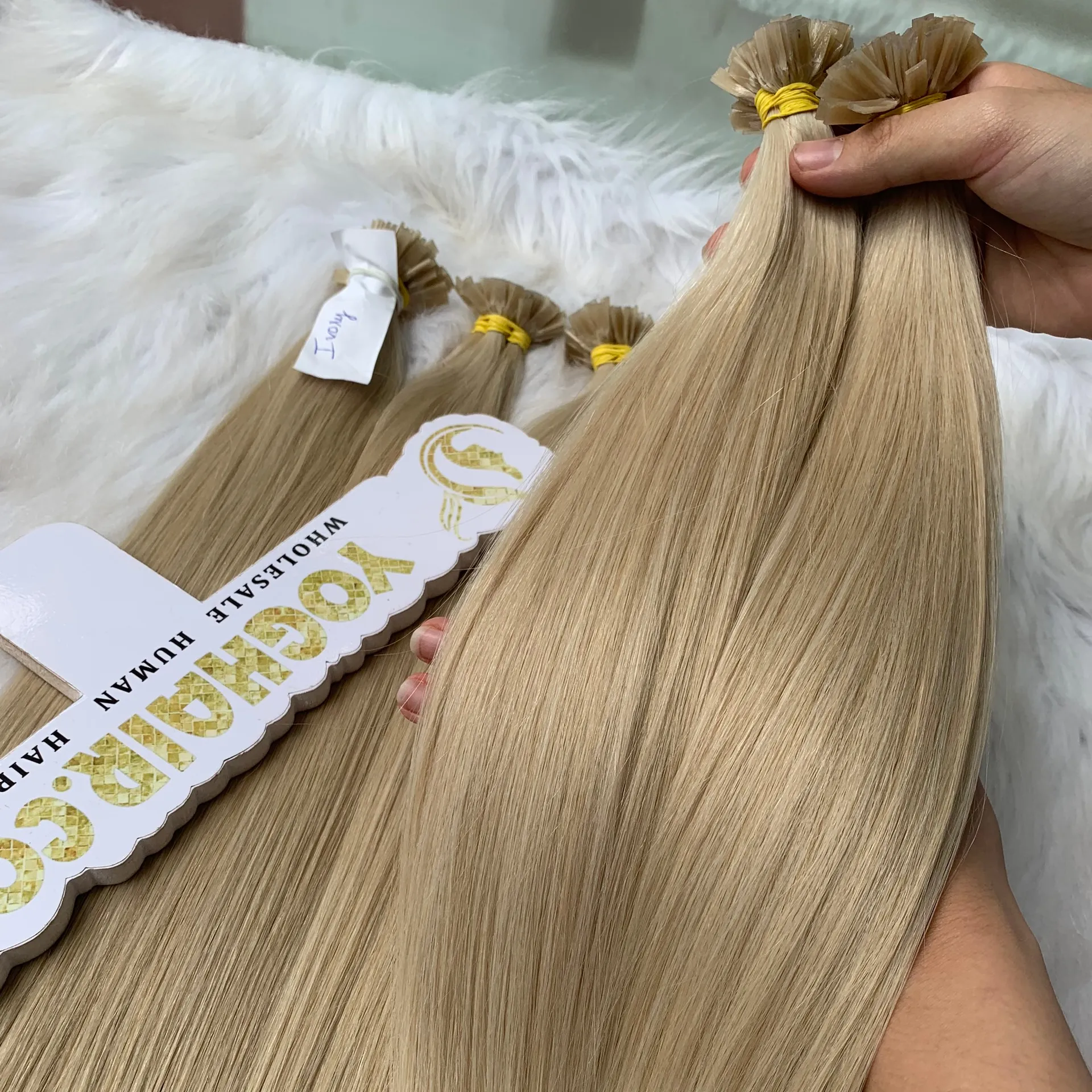 Hot Sale Raw Vietnamese Hair Extensions All Types All Colors Keratin Pre Bonded Remy Double Drawn Hair Extension High Quality