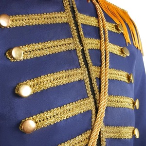 Nutcracker Costume Medieval Royal Uniform Jacket <strong>Colonial</strong> Tuxedo George Washington Regency Jacket With Hat for Men