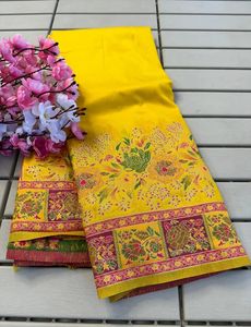 最新ヘビーピュア & ソフトRajwadi Pashminaシルク限定ザリシーケンスワークエレガントなインドの伝統的なブライダルウェディングサリー