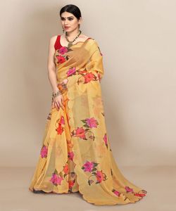 Silk Dreams: Sari Splendorに飛び込む-Blue Silk、Nepali Babari Sari、スタイリッシュでエレガントな外観のための既製のオプション