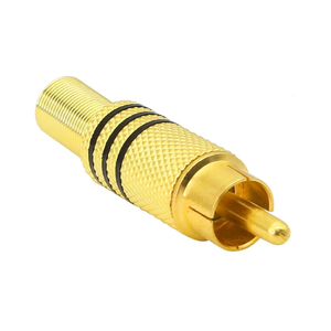 <strong>RCA</strong> Audio Plug, AV Stereo Coaxial Audio Solderless Adapter for Conversion Between Audio Device Interfaces - Product Image 1