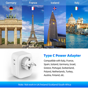 20W Schnell ladegerät Universal-Reise adapter Elektrischer Steckdosen adapter mit OTP-Schutz für die Verwendung mit der Kamera - Product Image 5